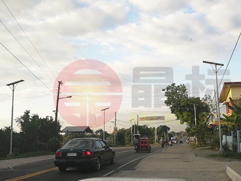 Philippines bauang santo tomas solar street light project